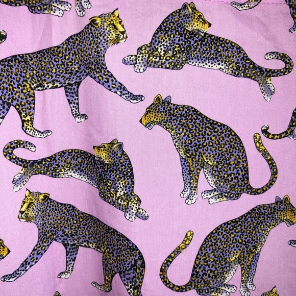 Jcrew Vneck Popover Crop in Lilac Cheetah Print - Picture 4 of 4